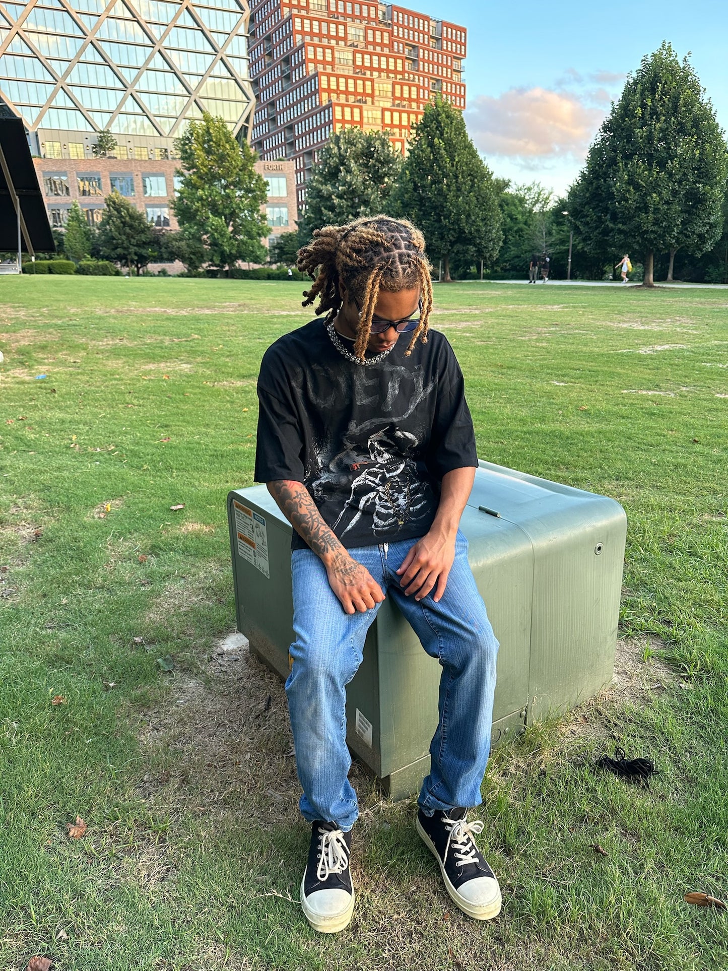 Nonchalant Skeleton T-Shirt